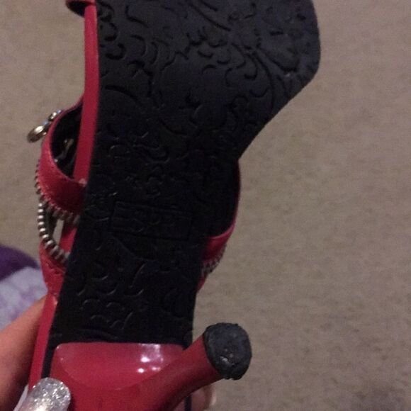 Esprit heels size 8 pink side zipper tall heel - Picture 7 of 9